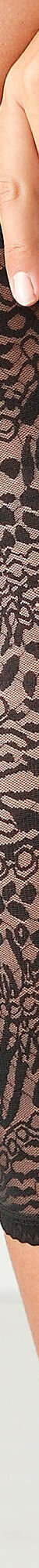 Culotte panty tout en dentelle stretch - sans coutures côtés (noir) Culotte panty tout en dentelle stretch - sans coutures côtés (noir)